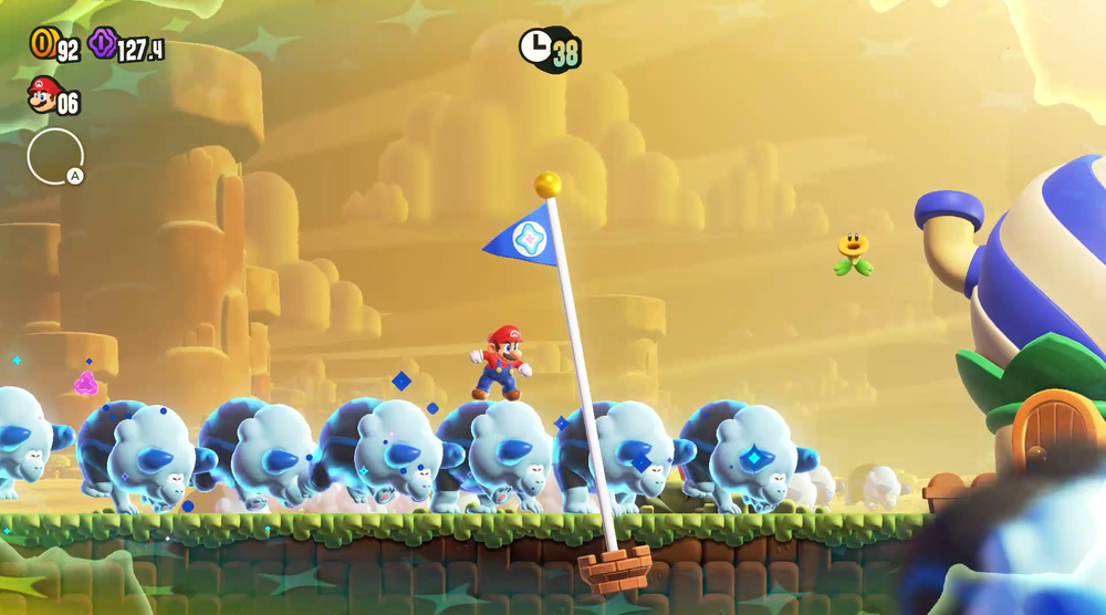 First screenshot from Super Mario Bros Wonder
